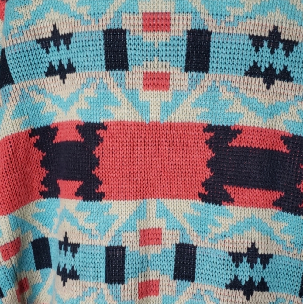 Kate Collections Aztec Open Front Sweater - Picture 3 of 5
